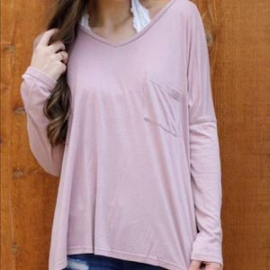 Long sleeve pocket tee